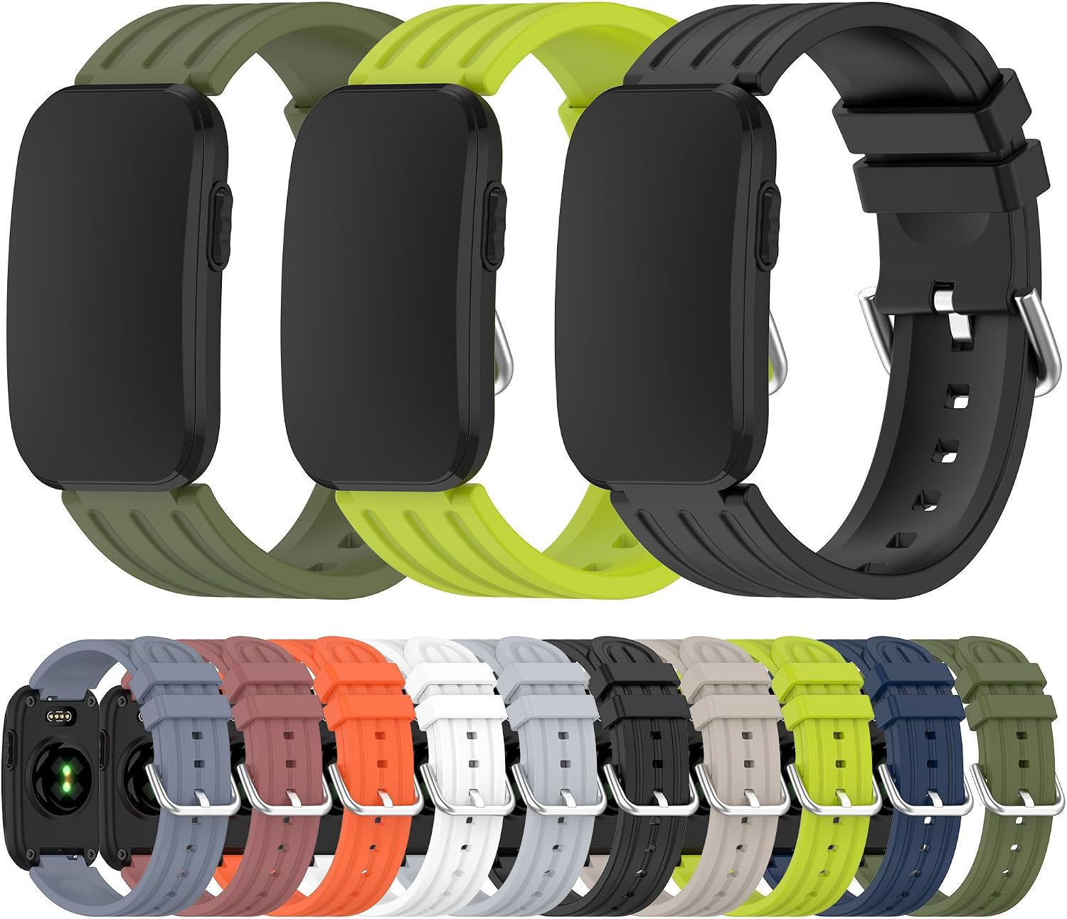 Fit for Garmin CIRQA Smart Band Men Women, No Gap Soft Silicone Rubber Replacement Straps Wristbands Bracelet for Garmin CIRQA image 5