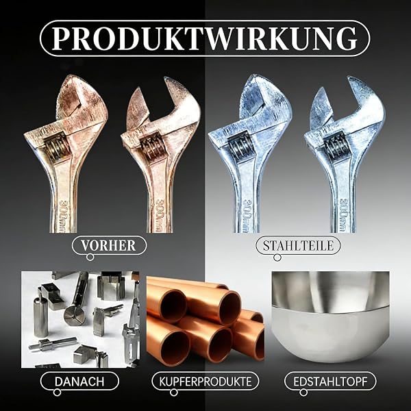 Quorven Rust Remover starker Rostentferner für Metall und Edelstahl, 1/2/3er-Pack, Hochleistungs-Metallrostentferner (2 PS) - 2