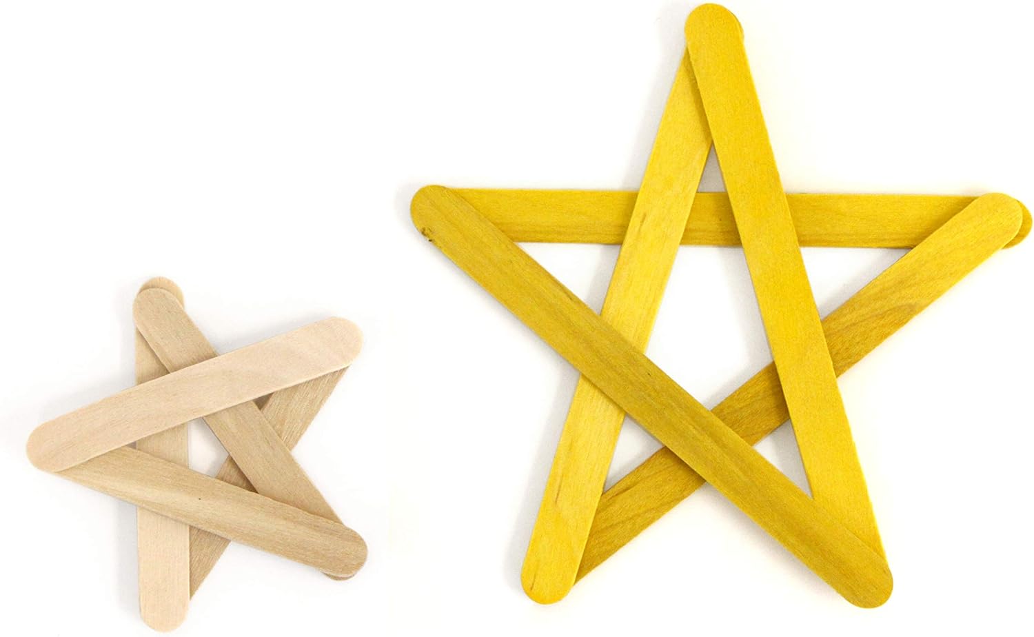 1000 Sticks, Mini Size Natural Wood Craft Popsicle Sticks 2.5 Inch for Kids Crafts, STEAM Supply By CraftySticks