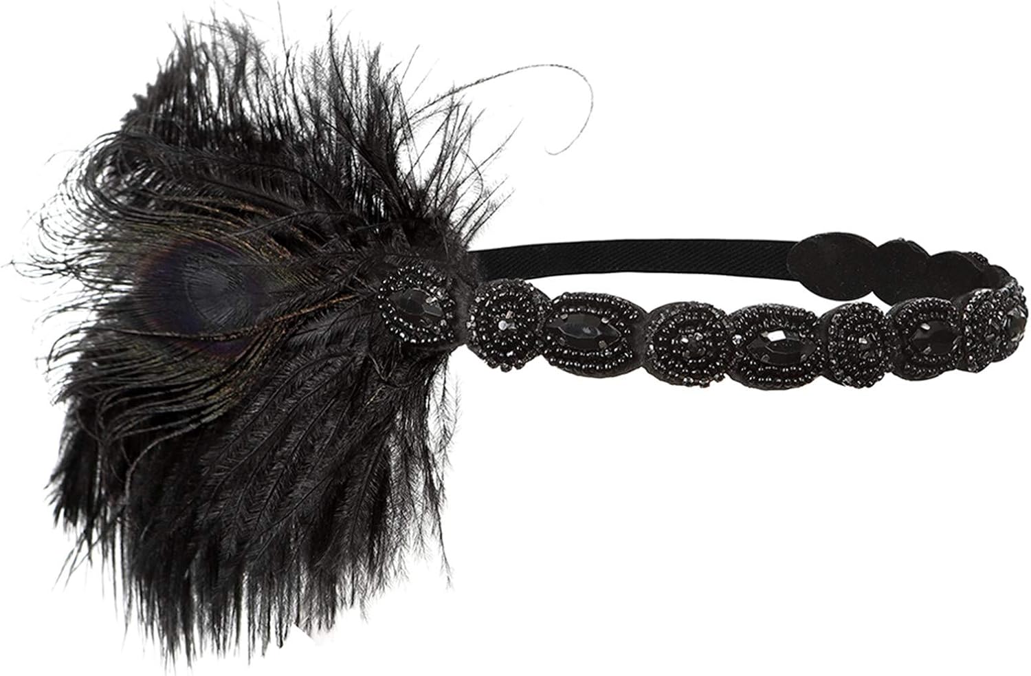1920s Flapper Headband Roaring 20s Great Gatsby Headpiece for Women headpieces Headband - Image 5
