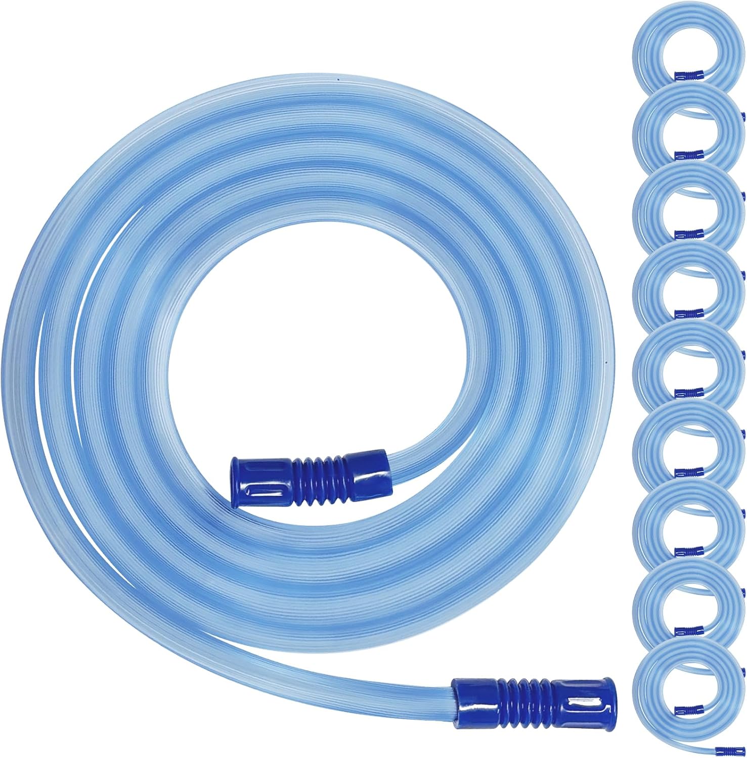 10 Pack Extended Suction Connection Tube – Flexible & Portable Hoses 80in Extra Long, Fits Various Devices Extension Hose 9mm (0.354 inches) standard interface