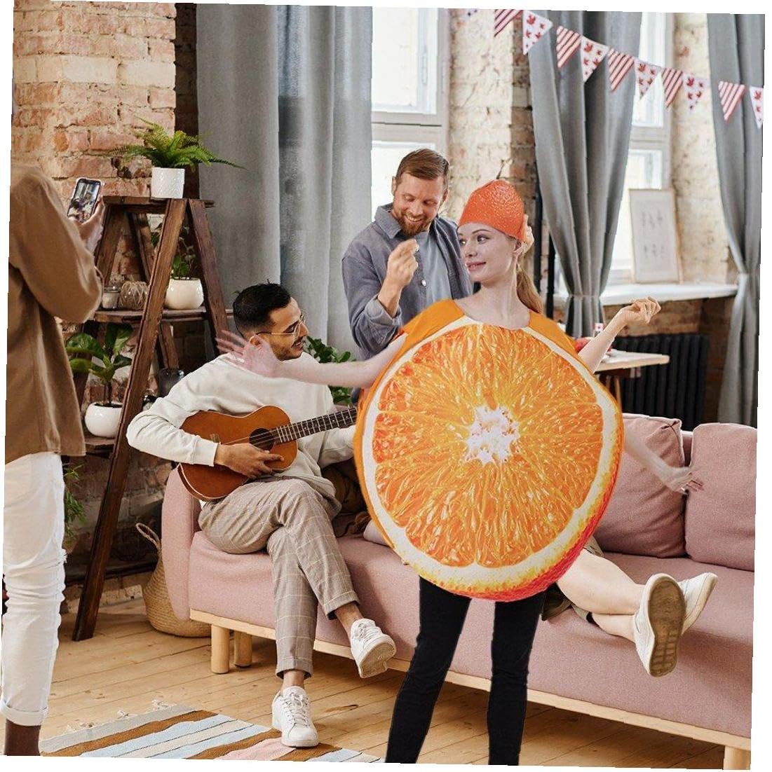 Amazon.co.jp: オレンジ おかしい フルーツ コスプレ衣装 カーニバル