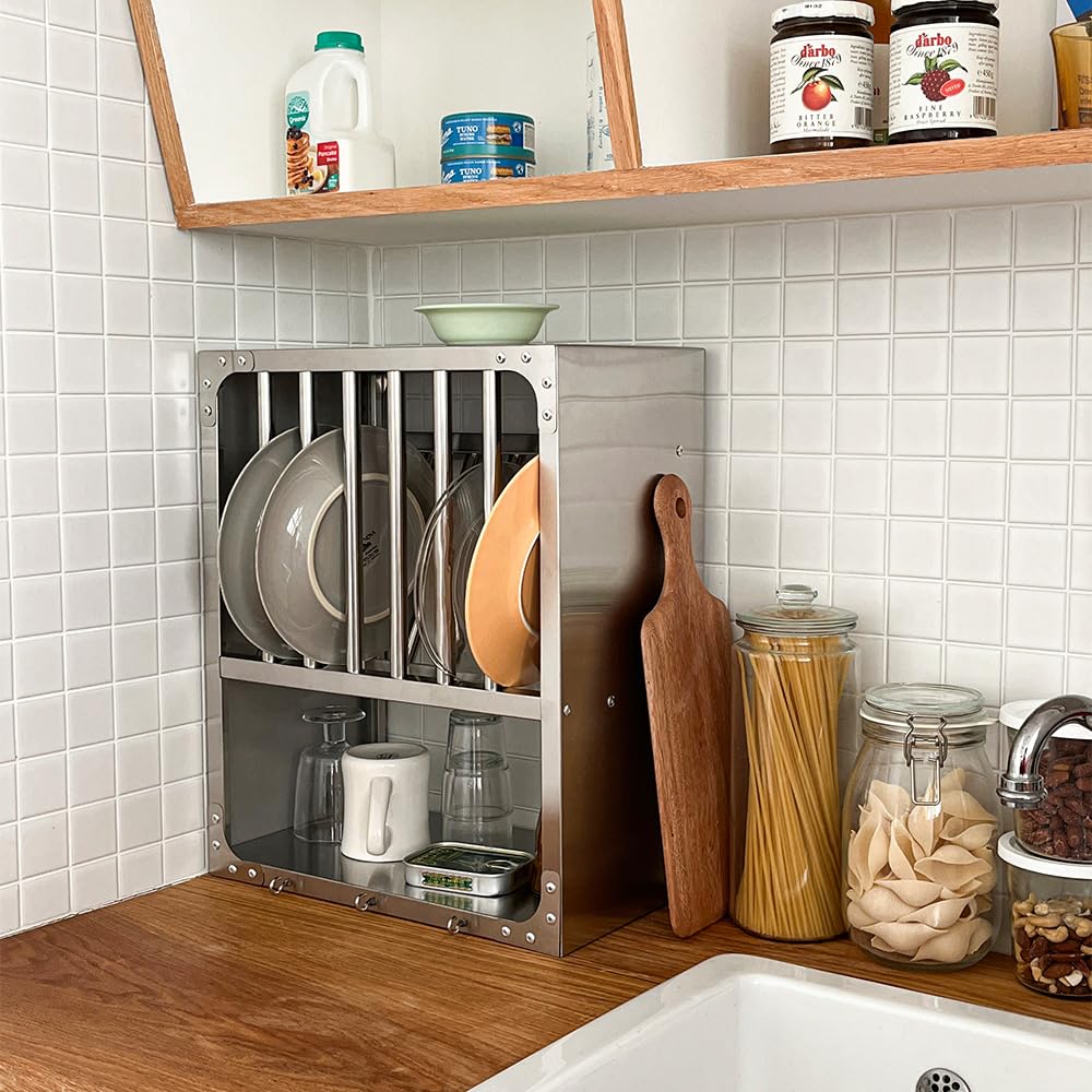 ステンレスキッチンラック オグレ O'gre Sサイズ ウォールシェルフ 食器棚 Amazon｜O'gre オグレ ステンレスキッチンラック(S) 韓国 インテリア