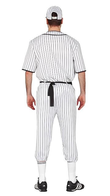 Foto 3 de 6 de FIESTAS GUIRCA - Disfraz de Jugador de Baseball Adulto (48-50/M) - Camiseta, Cinturón, Gorra y Pantalón
