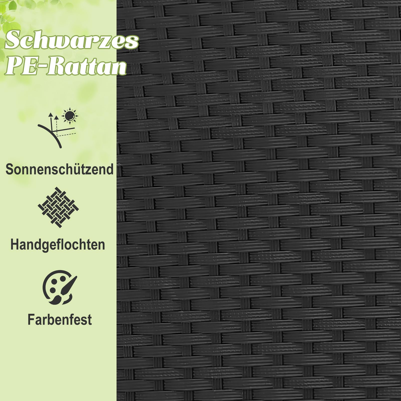COSTWAY Sonneninsel Rattan mit Dach, Sonnenliege für 2 Personen, Gartenliege mit Sitz- und Rückenkissen, Lounge Möbel Outdoor, Liegeinsel für Garten, Terrasse