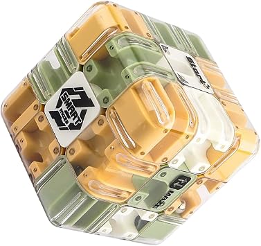 Maze Game, Interactive 3D Brain Teaser Puzzle - Labyrinth Cube - For Classroom, Party, Birthday, Travel, Waiting Room, Family Gathering, Social Events, Holiday Celebrations
