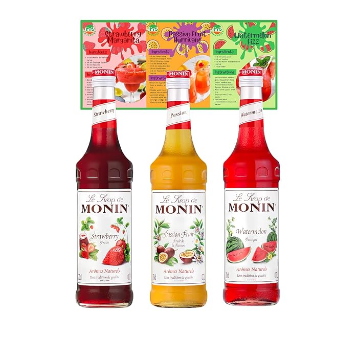 Buy Fruit Flavoured Cocktail Syrup Bundle Includes Monin Premium