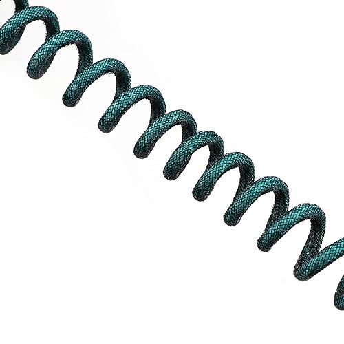 Miniatura 3 de KiiBoom Cable de teclado en espiral Ombre de 5.9 ft tipo C a USB-A para teclado mecánico de juegos, cable de doble manga con conector de aviador