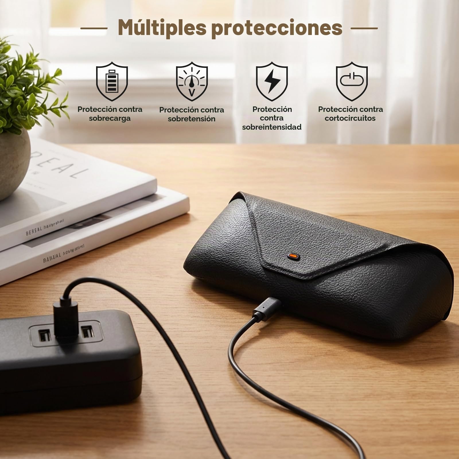 Funda de carga para gafas Smart AI, compatible con Ray-Ban Meta Wayfarer/Skyler/Headliner, estación de carga de repuesto Oakley Meta HSTN, indicador LED