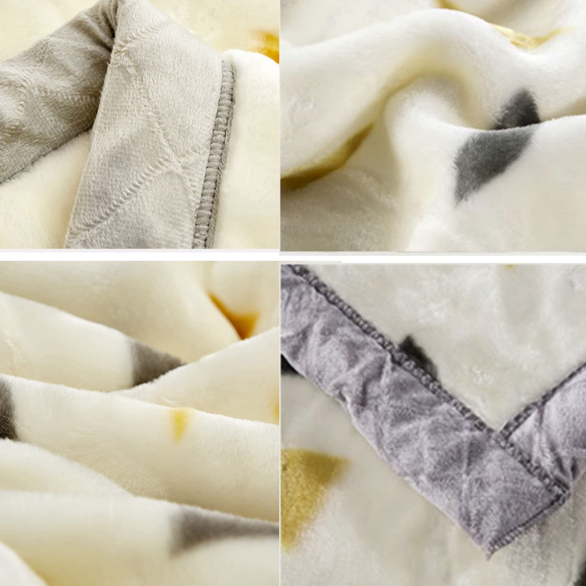 XIUDONG Coperta in pile pesante, 200 x 230 x 3 cm, 3,5 kg, con motivo a triangoli, per l'inverno, per letto ponderato, per dormire, divano