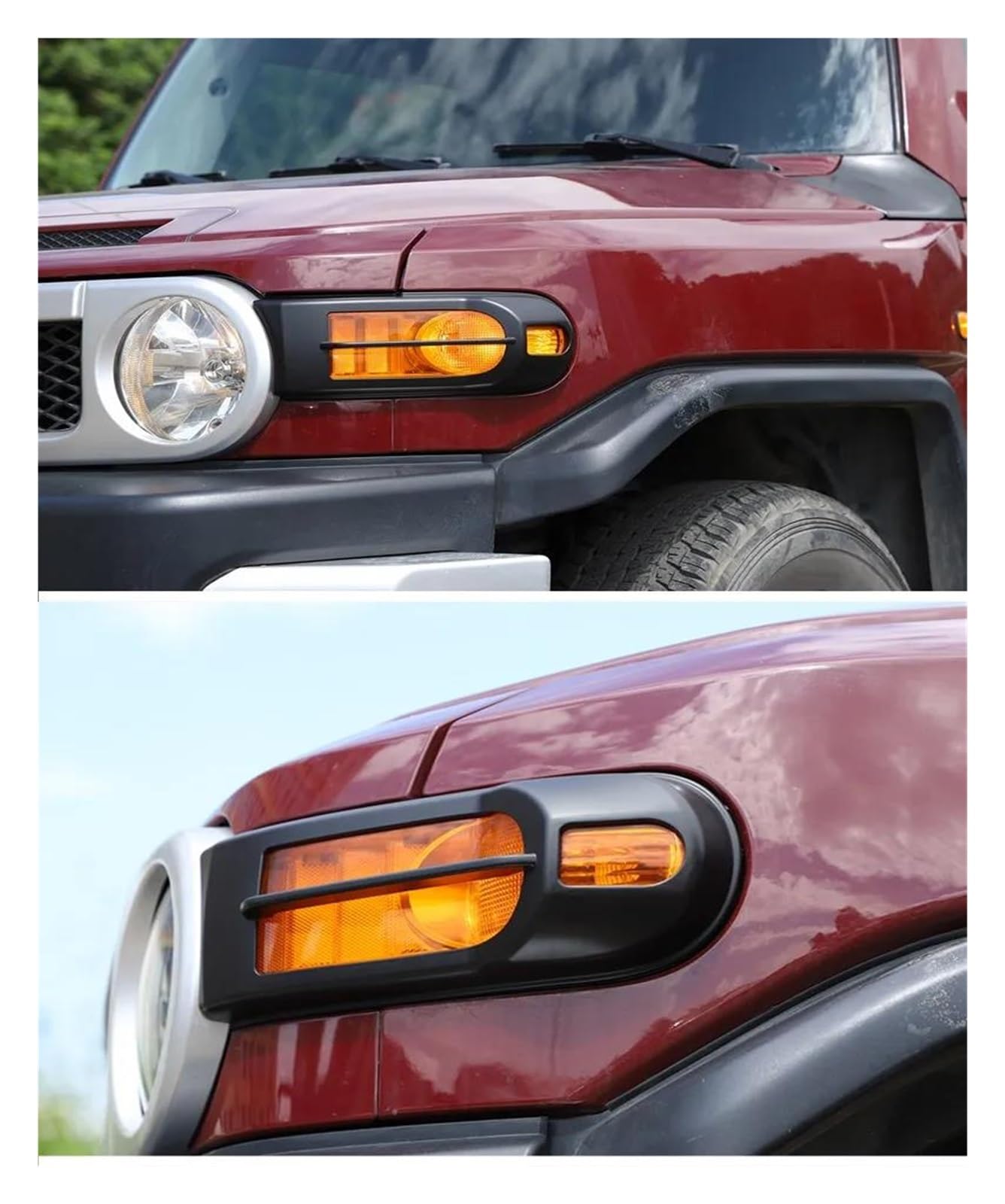 Amazon | フォグランプ ために Fj クルーザー 2007-2021 ABS マット 
