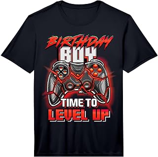 Birthday Boy Time to Level Up Video Game Birthday Party Boys Performance T-Shirt