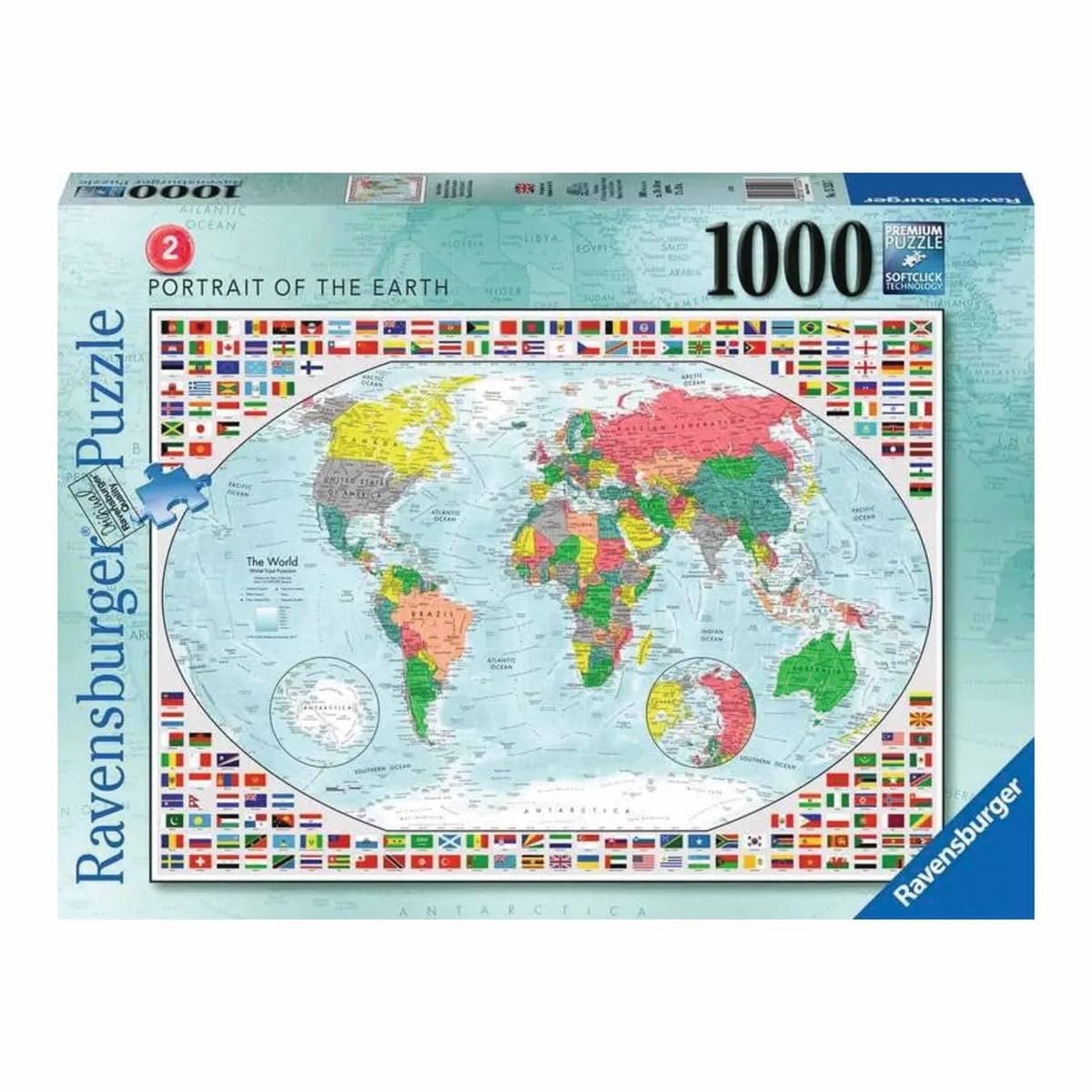 Ravensburger Portrait of The Earth 1000 Pieces Jigsaw Puzzles for Adults and Kids Age 12 Years Up, Multicolor
