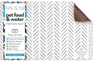 NALALAS Non-Slip Wipeable Floor Mat for Pets