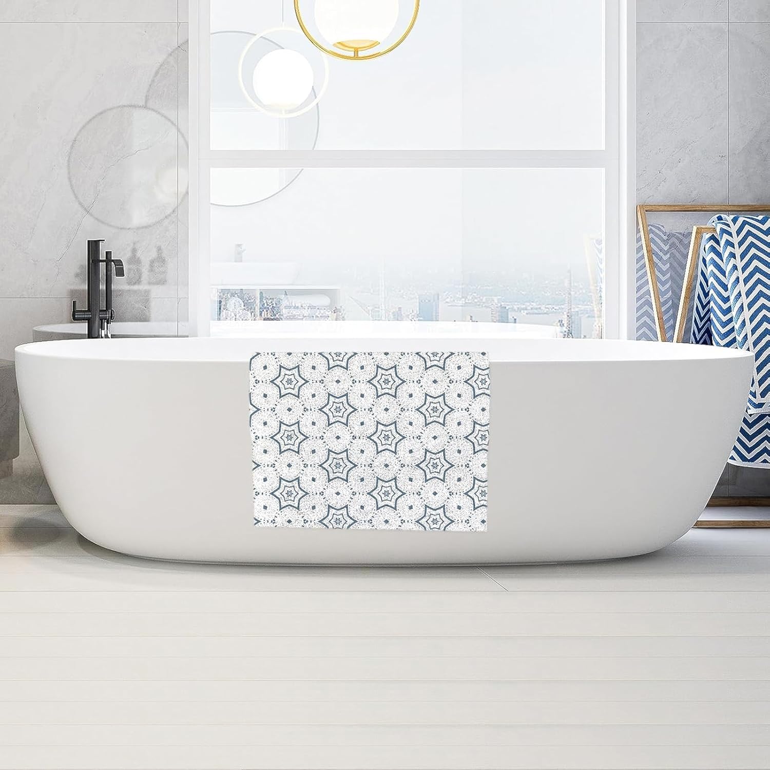 Shower Mat Non Slip,32x16 Inch Extra Large Square Shower Mat,Soft Loofah Bath Mat Shower Stall Bathtub Mat for Inside Shower Bathroom