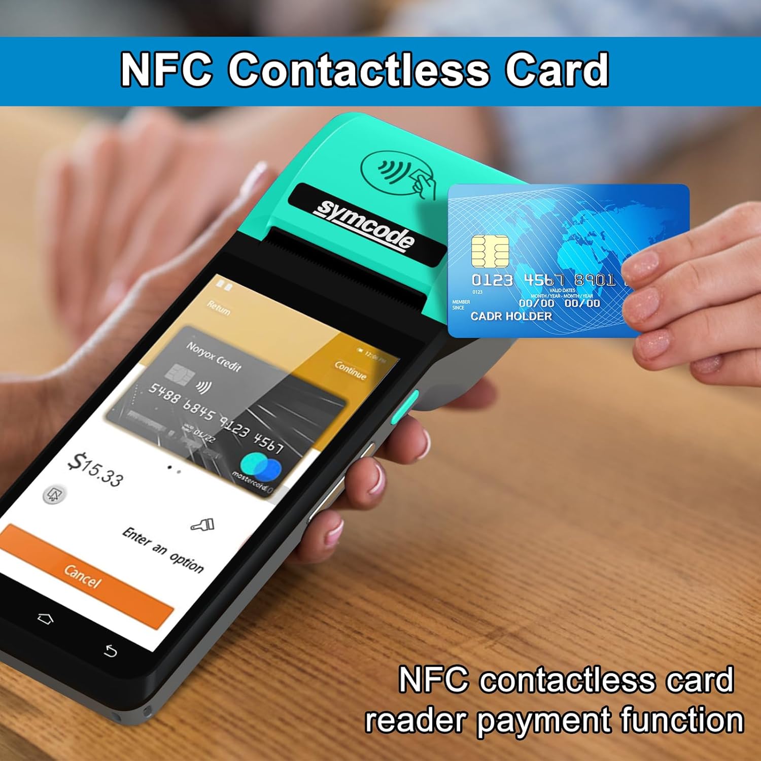 POS PDA Thermal Receipt Printer Handheld Printer Mobile POS Machine 5.5" Touch Screen 58mm Thermal Printer Android 12 Support 4G:FDD-LTE,TD-LTE 3G: WCDMA 2G: GSM,GPRS Hot spot 3GB Ram +16GB ROM&NFC