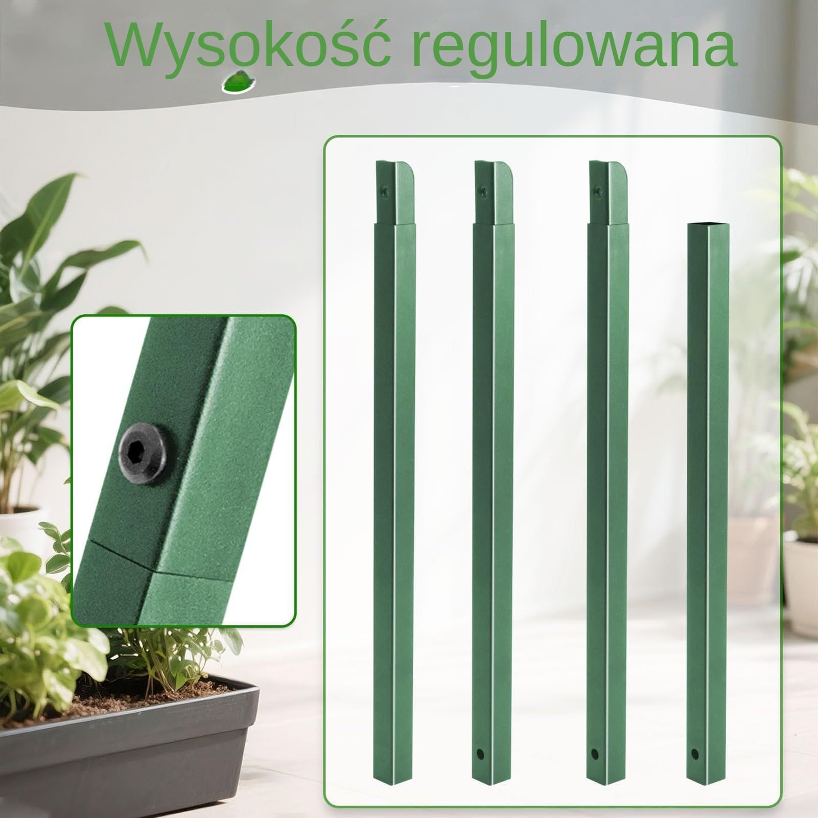 Kratka dla Pitaji Regulowane Pionowe Wsparcie | Stelaż Dla Pnączy Ogrodowych Do Pomidorów Kwiatów Ogórków Roślin Pnących Donice Taras Ogród