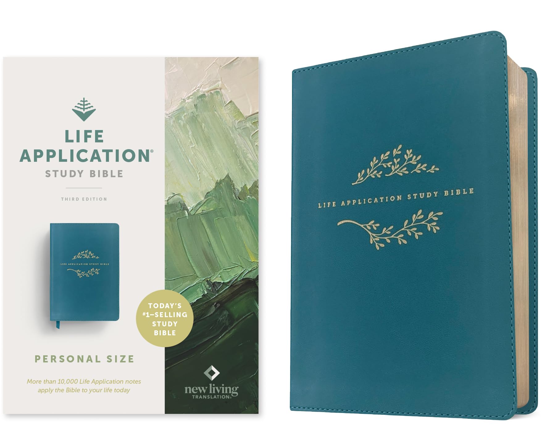 NLT Life Application Study Bible, Third Edition, Personal Size (LeatherLike, Teal Blue, Red Letter): New Living Translation, Teal Blue, Leatherlike, ... Study Bible, Personal Size, Red Letter