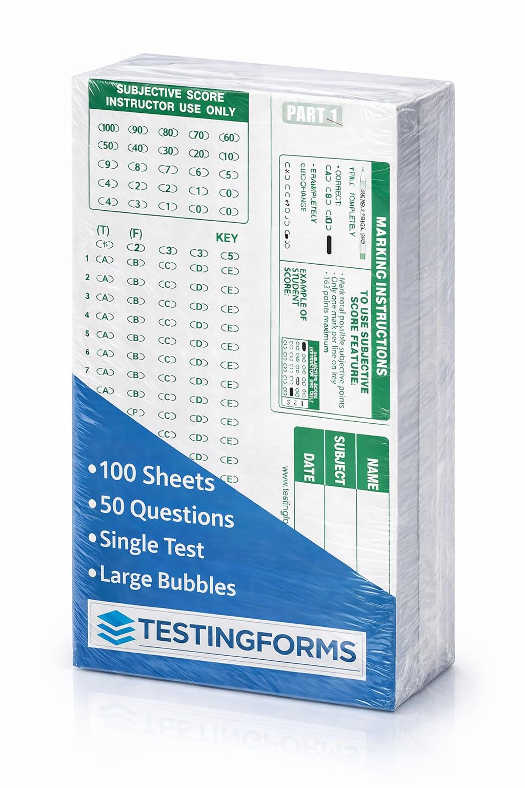 TEST-889E 889 E Compatible Testing Forms (100 Sheet Pack)-image-2