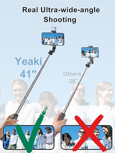 Miniatura 5 de Trípode para teléfono celular para iPhone, palo selfie extensible con control remoto inalámbrico, trípode para selfie stick con luz LED, compatible