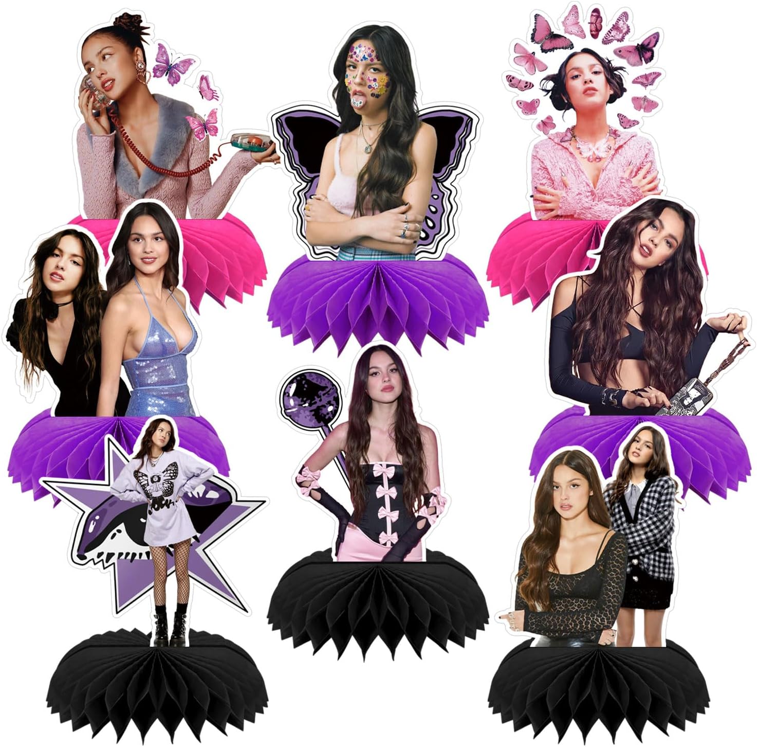 Amazon.com: 8 Pcs Olivia Singer Table Centerpiece Set, Singer Olivia ...