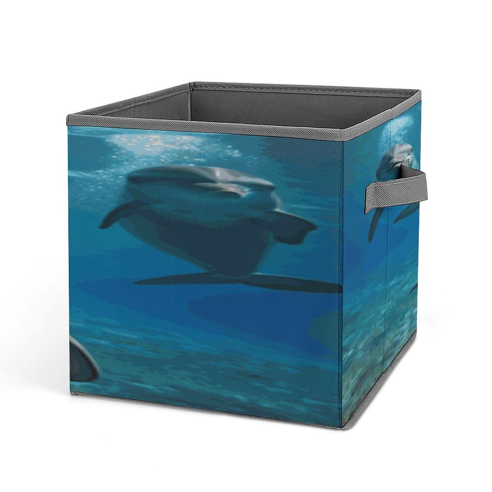 Fekiloot Style Funny Dolphin Looking At You Storage Bins Storage Baskets