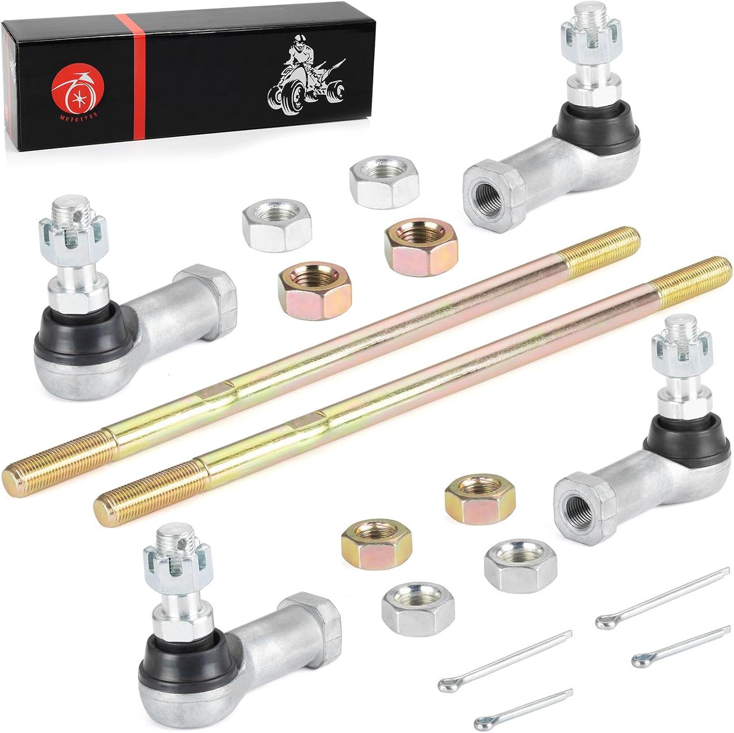 Tie Rod Ends Kits For Honda TRX350 Rancher 350 TRX400 Rancher 400 2000-2007 53158-HP5-003 53158-HC4-003,Left & Right
