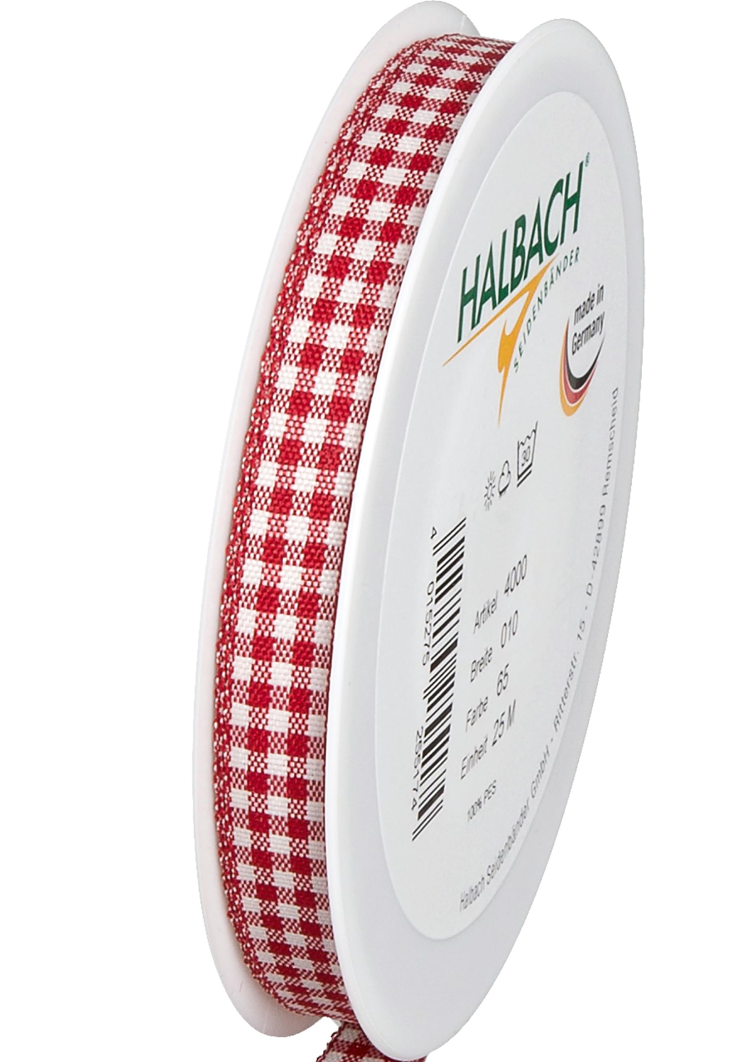 Nastro A Scacchi Rosso E Bianco - 1,5 Cm X 45 M Per Regali, Artigianato E Decorazioni - Foto 5