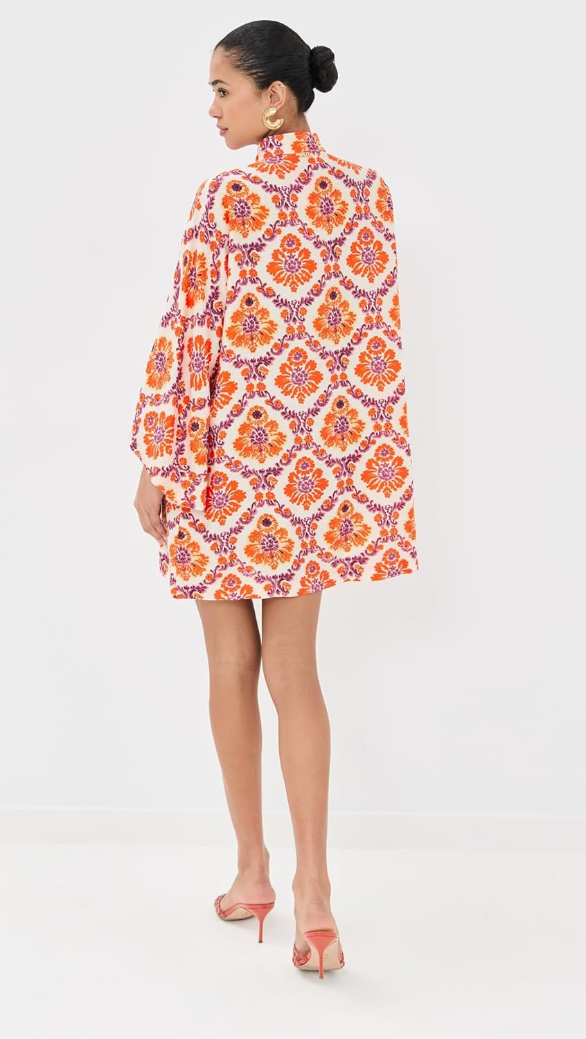 La Vie Style House Women's Baroque Print Mini Caftan - Image 3