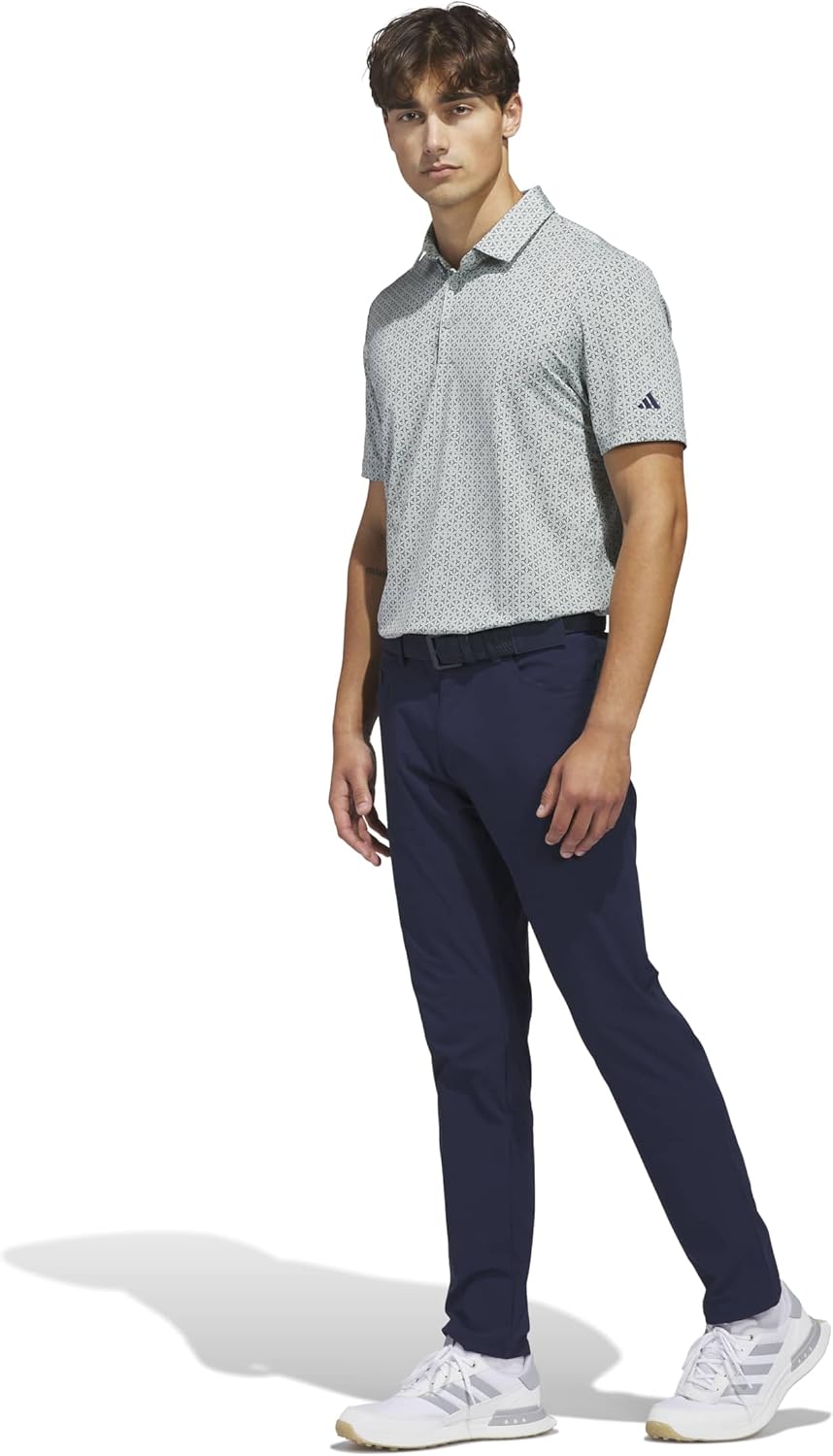 adidas Mens Ultimate365 Mesh Tango Print Climacool Polo Shirt