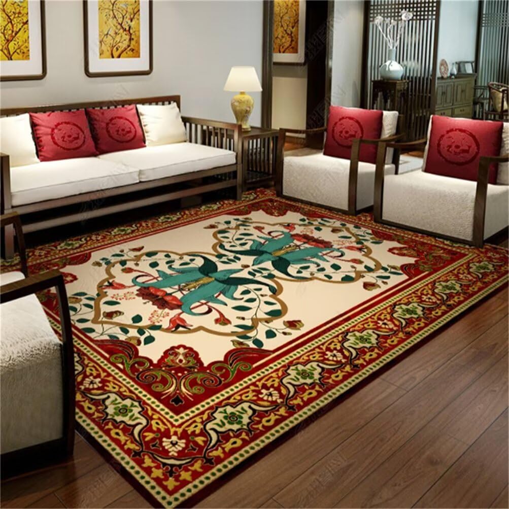 Tapis lavable en machine 200x300 pour salon et chambre de fille