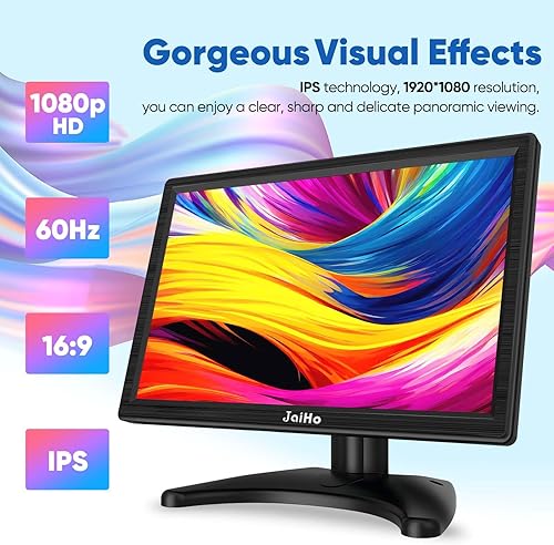 Miniatura 2 de Monitor de computadora FHD de 15.6 pulgadas - Pantalla panorámica de 1920 × 1080P 60Hz - Monitor de PC de oficina 169 con entrada multifuncional -