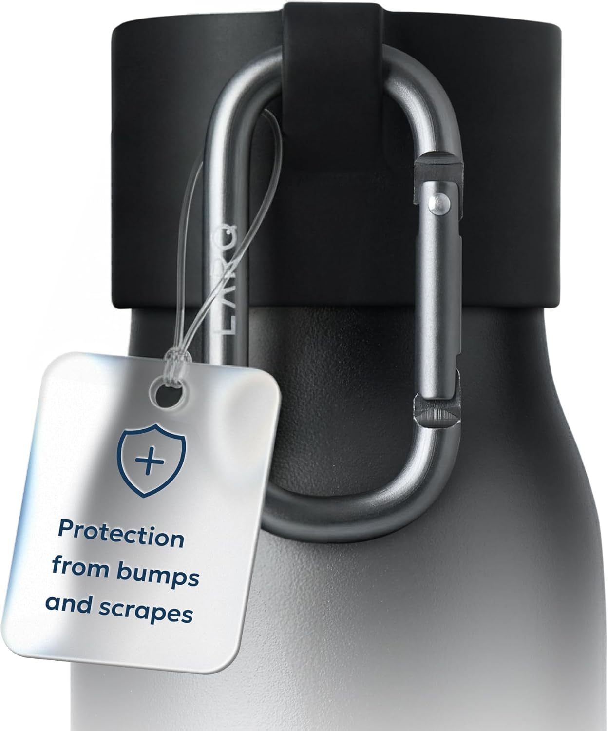 LARQ Active Loop - Bump Protector for Your Cap with Easy Carry Carabiner, Black