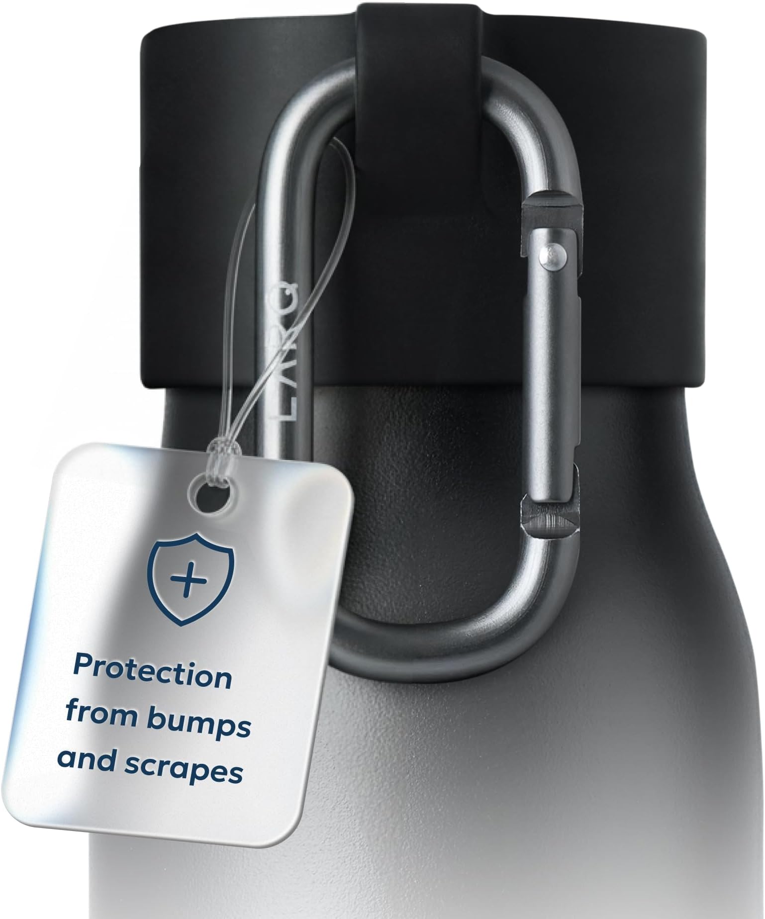 Active Loop - Black - bump protector for your LARQ cap with easy carry carabiner