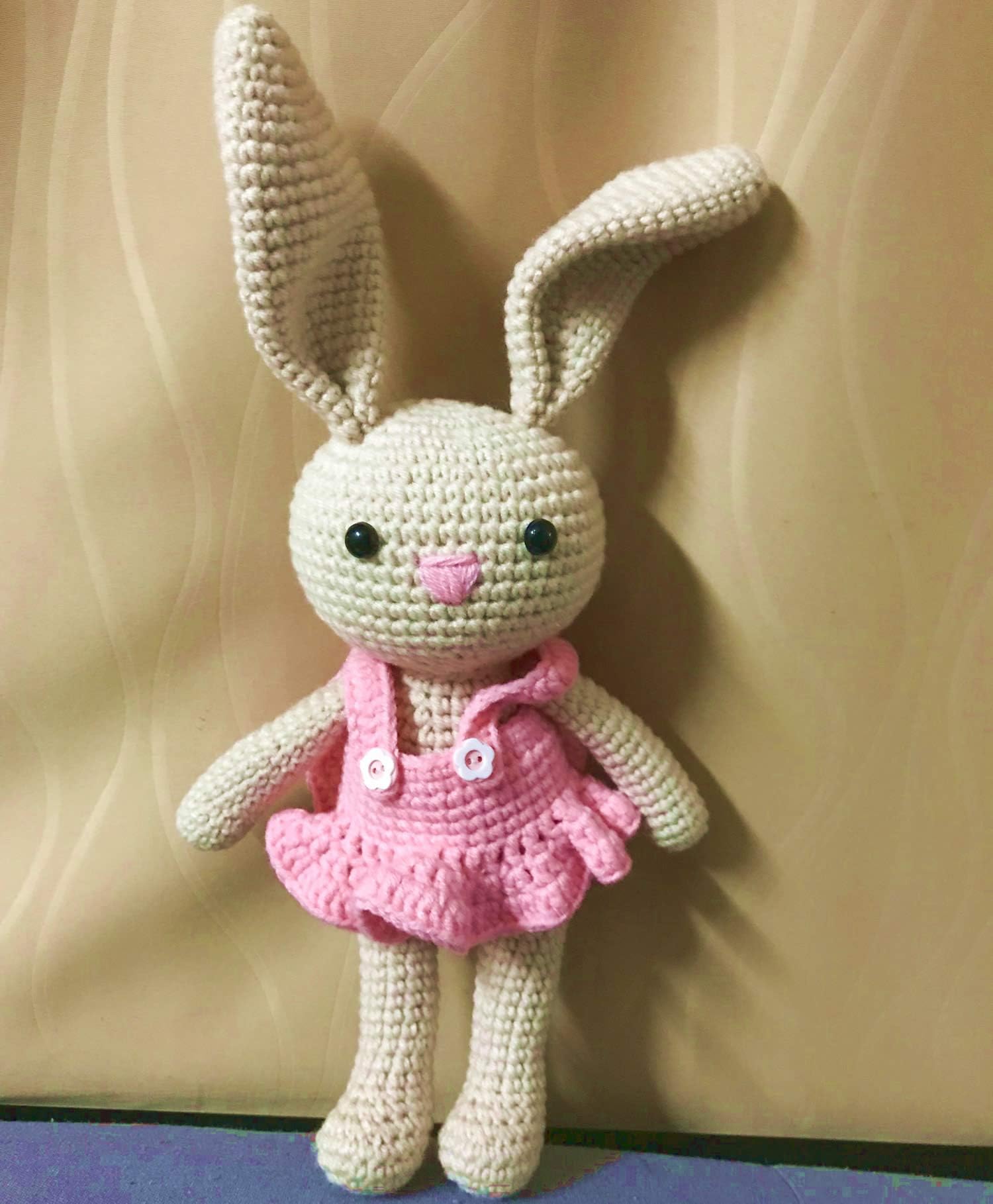 hyst pastel rabbit handmade amigurumi