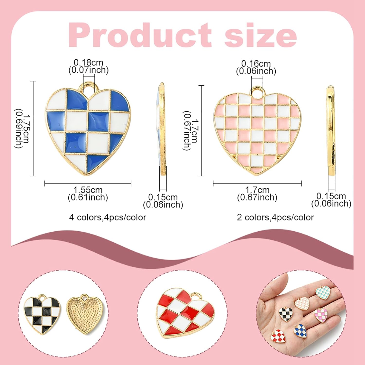 Assorted 16-80Pcs Cute Alloy Enamel Charms for Jewelry Making Colorful Pendants Charms for DIY Bracelets Necklaces Earrings Crafts - Image 2