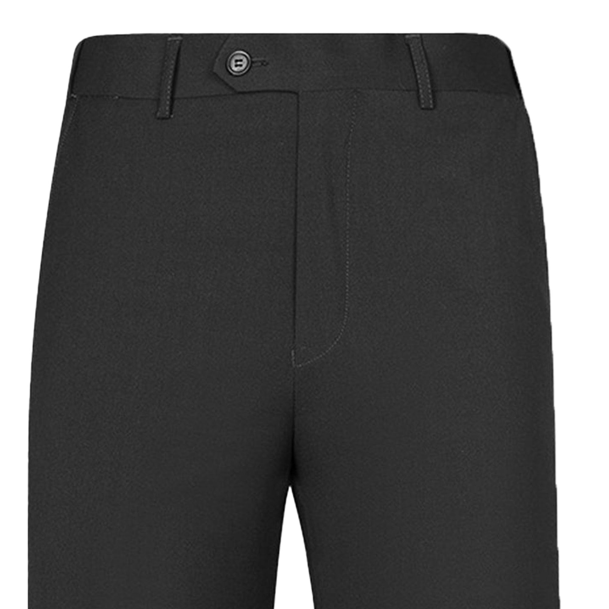Męskie spodnie garniturowe slim fit stretch prosty zamek błyskawiczny rozszerzana talia sukienka spodnie przytulne odporne na zagniecenia spodnie do sukienki dla mężczyzn