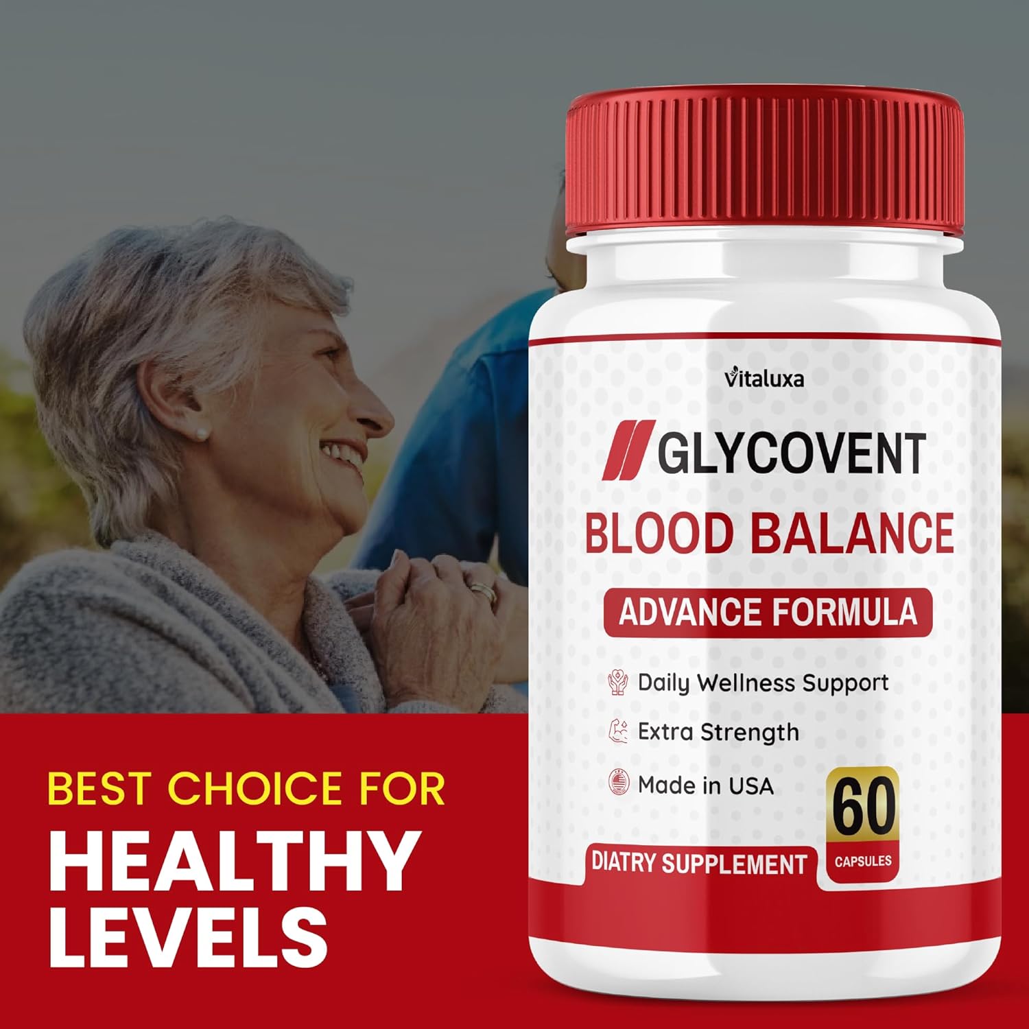 (2 Pack) GlycoVent Blood Balance Capsules, Glyco Vent Natural Vitamin Supplement Pills Support Circulation Healthy Flow Pressure Energy Restore Stabilizer Optimizer Cleaner Capsulas Pastillas (120 ct)