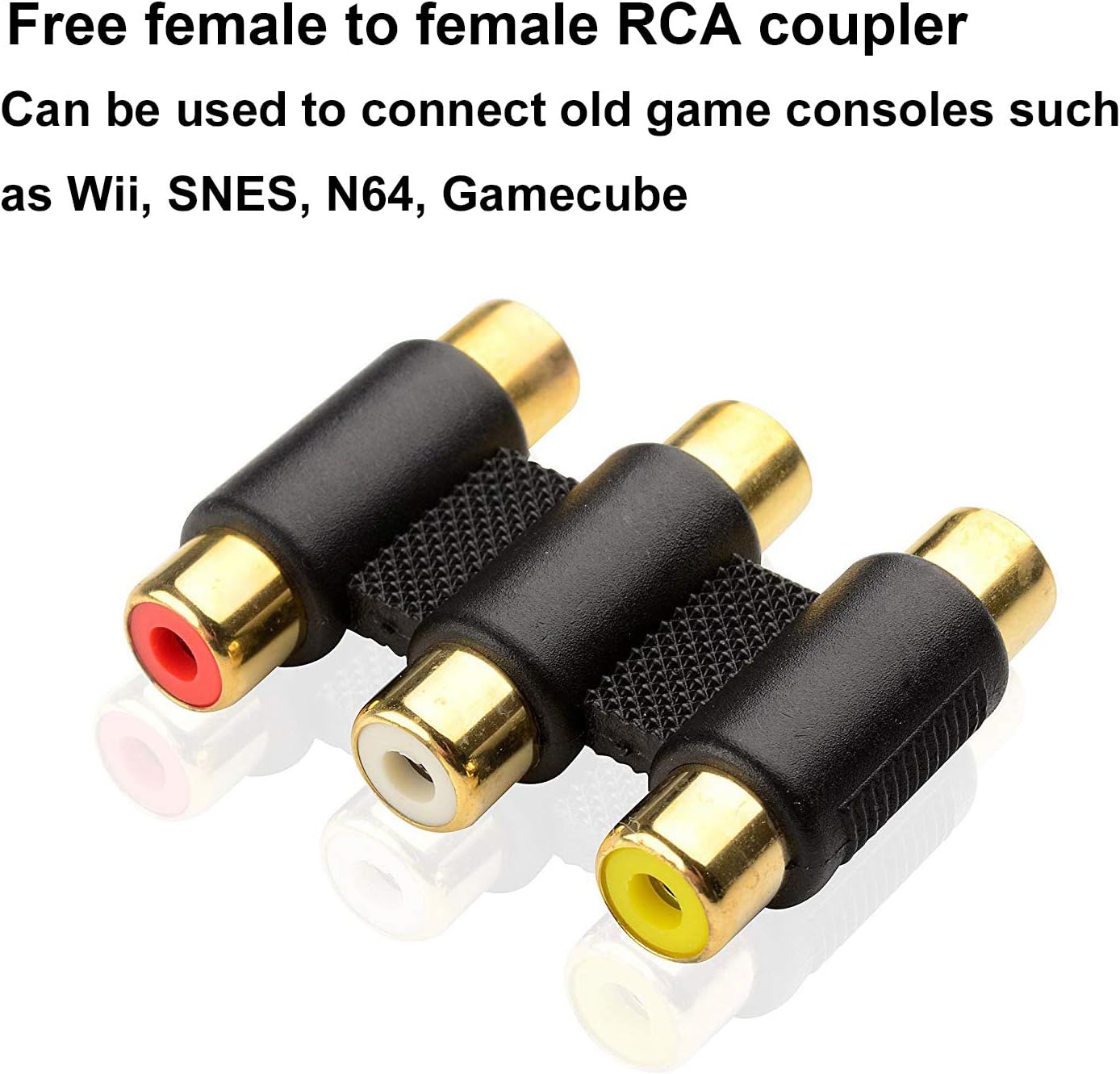Tackston RCA to HDMI Converter, 1080P RCA Composite AV to HDMI Video Converter Cable Compatible with Wii NES N64 PS2 Xbox 360 Sega Genesis VHS VCR DVD Players to Modern TV
