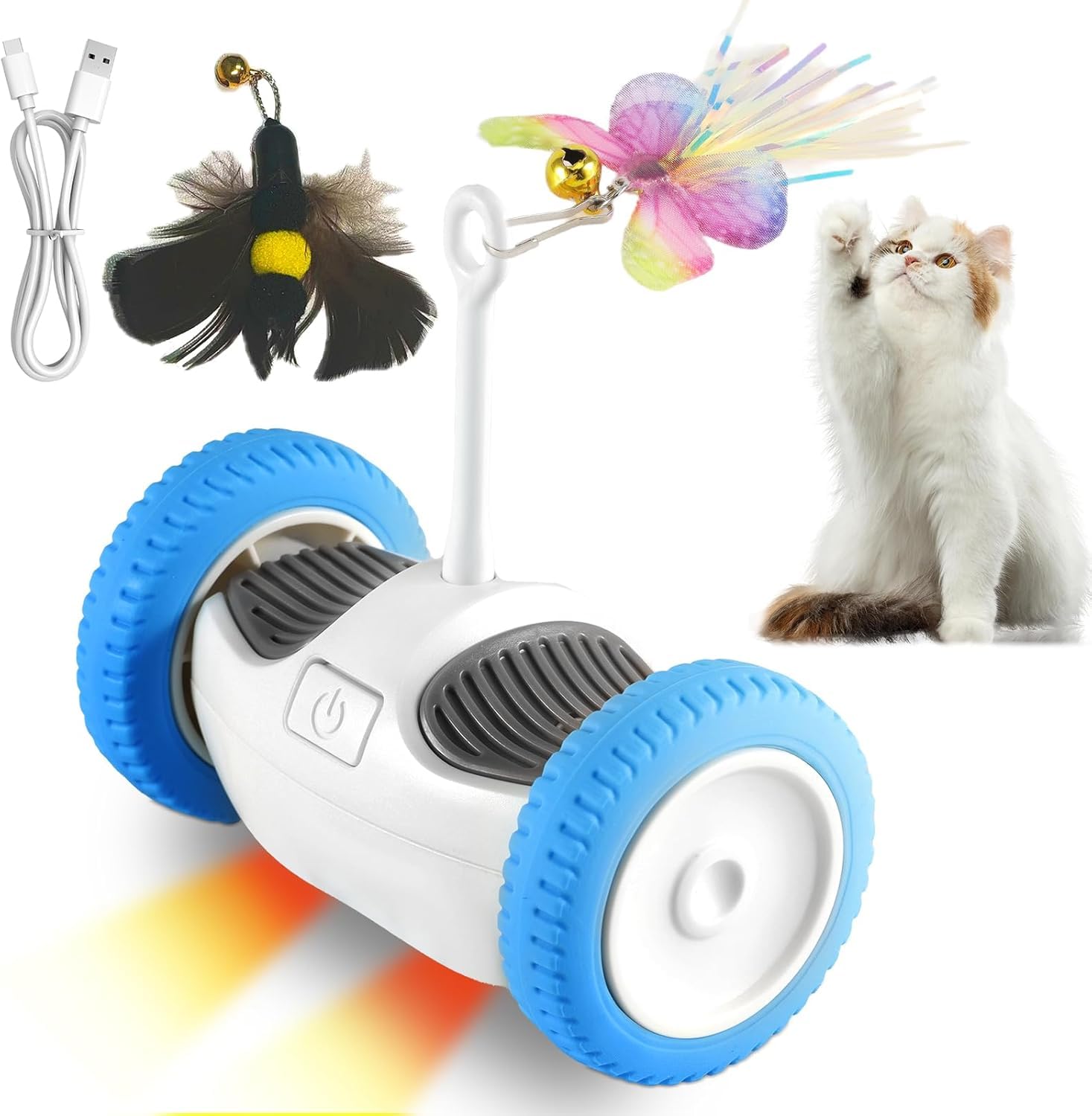 Amazon.co.jp: PAKESI 猫 おもちゃ 自動 電動ねずみ ウィキッドマウス