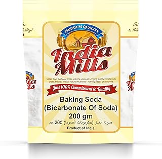 INDIA MILLS Baking Soda (Bicarbonate Of Soda), 200 gm