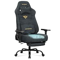 SONGMICS Sedia da Gaming in Tessuto Scamosciato, 72 x 72 x (125)