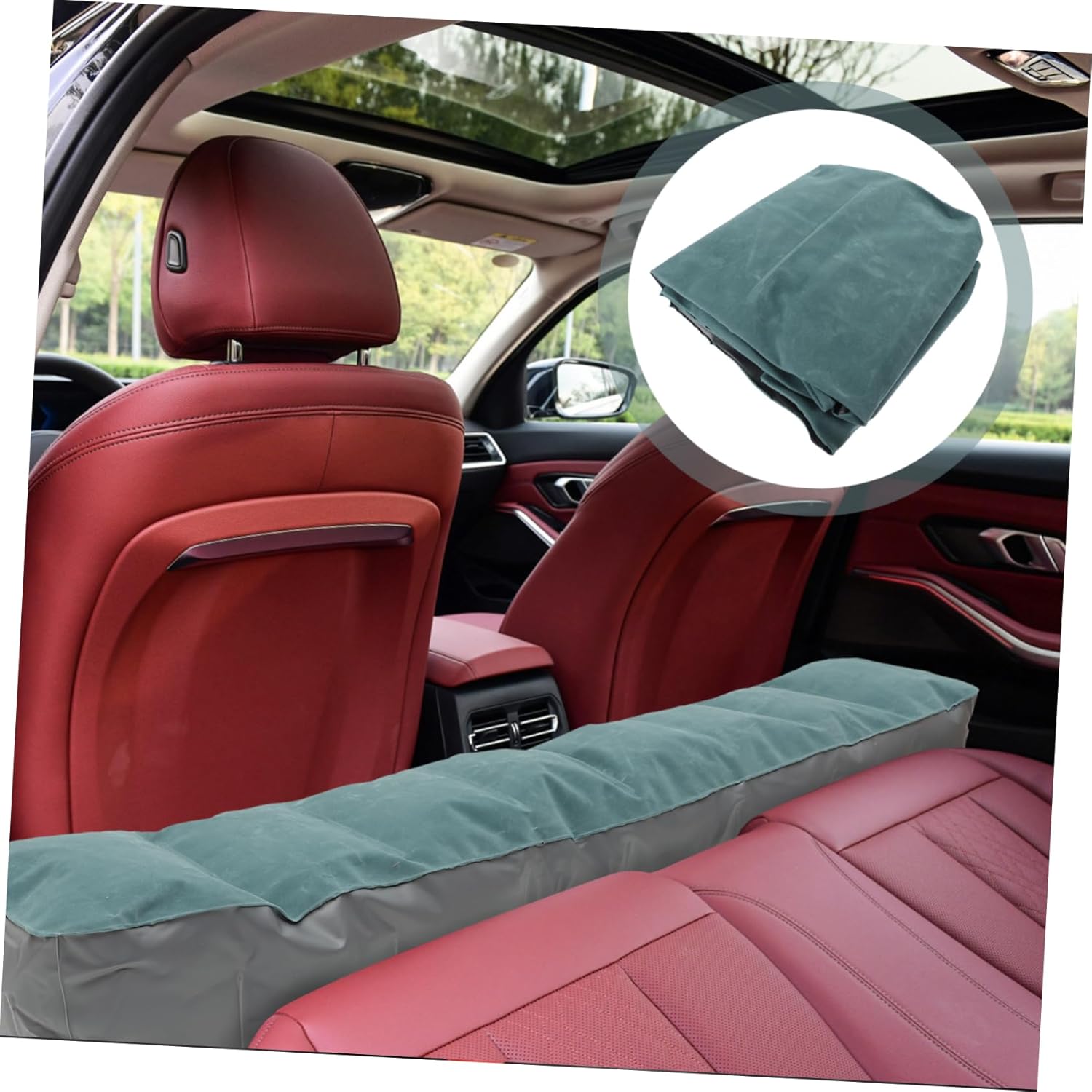 HANABASS Inflatable Car Mattress Portable Bed for Backseat Comfort Lightweight Design for Camping and Road Trips Fits Car Models Easy to Clean