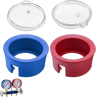 Gauge Boots Cover&49100 Gauge Lens fits Ye-llow Jacket 3-1/8" HVAC Gauges