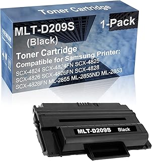 1-Pack Compatible High Capacity SCX-4826FN SCX-4828 SCX-4828FN Printer Toner Cartridge Replacement for Samsung MLT-D209S T...