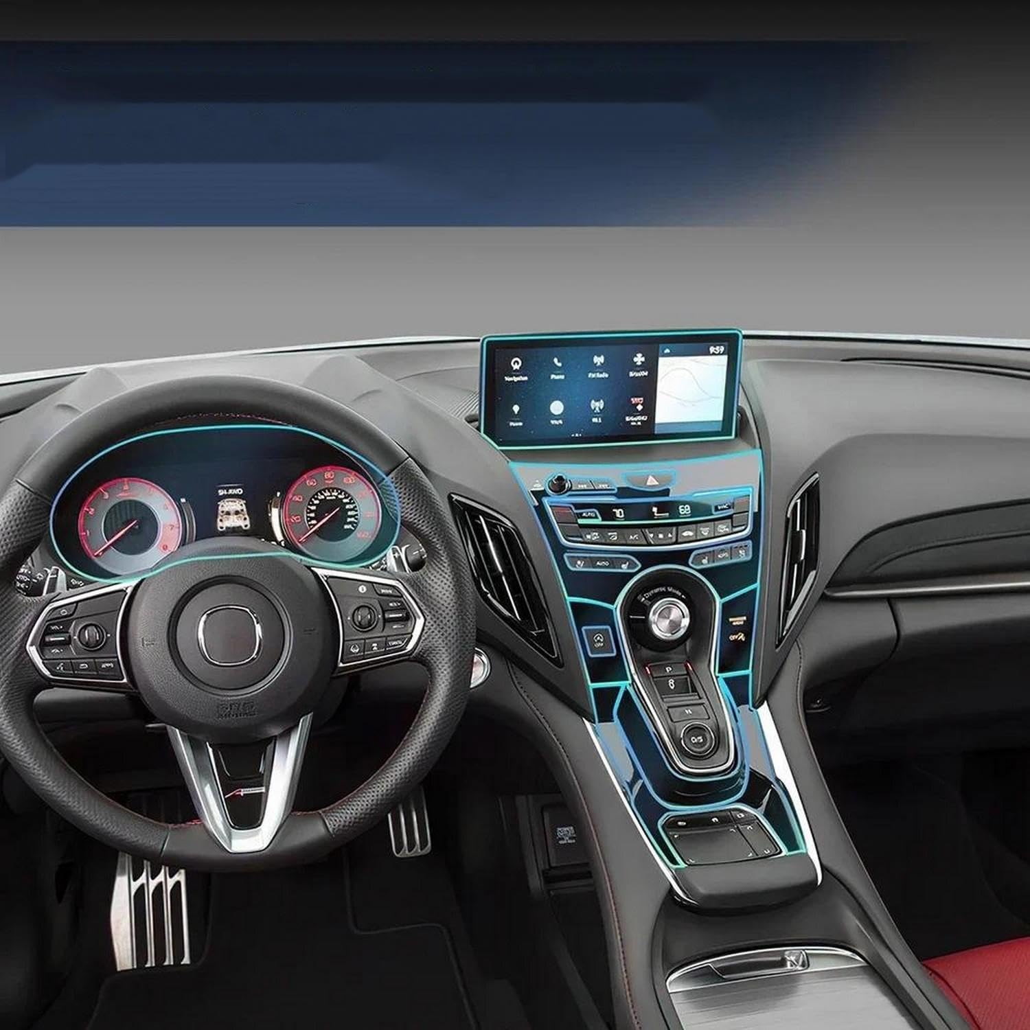 Autocollant de protection TPU pour écran Acura RDX 2019-2024