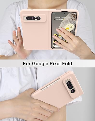 Miniatura 7 de Foluu Funda para Google Pixel Fold 2023, ultrafina y delgada de PC mate con agarre antideslizante, cubierta protectora completa de protección para