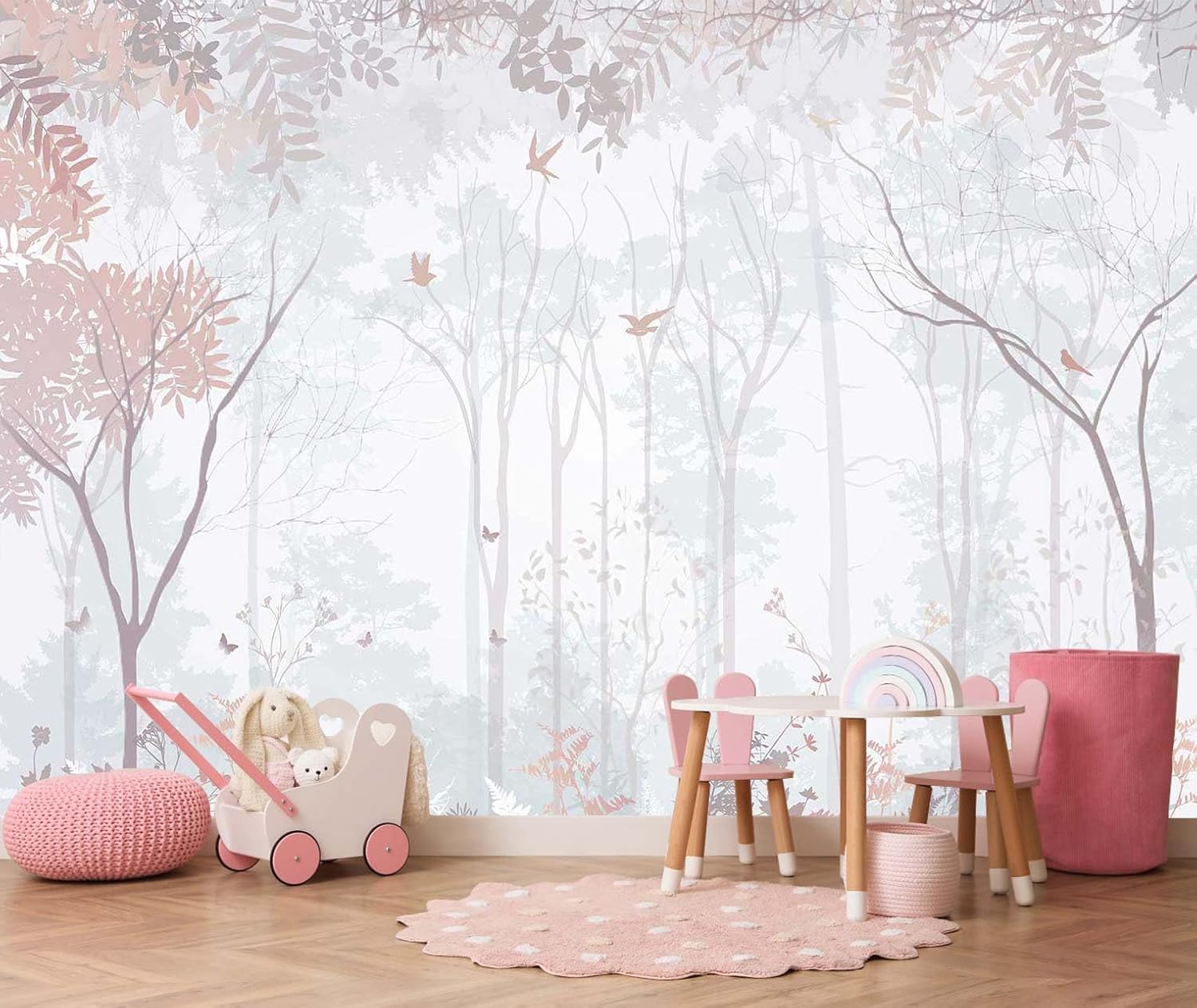 Forest Wallpaper Mural for Bedroom Living Room Kid's Room(Not Self-Adhesive) Mural-009 127" x 96"
