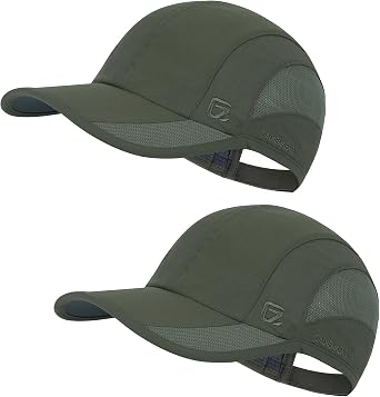 GADIEMKENSD Outdoor Running Hat Breathable Mesh 2PACK