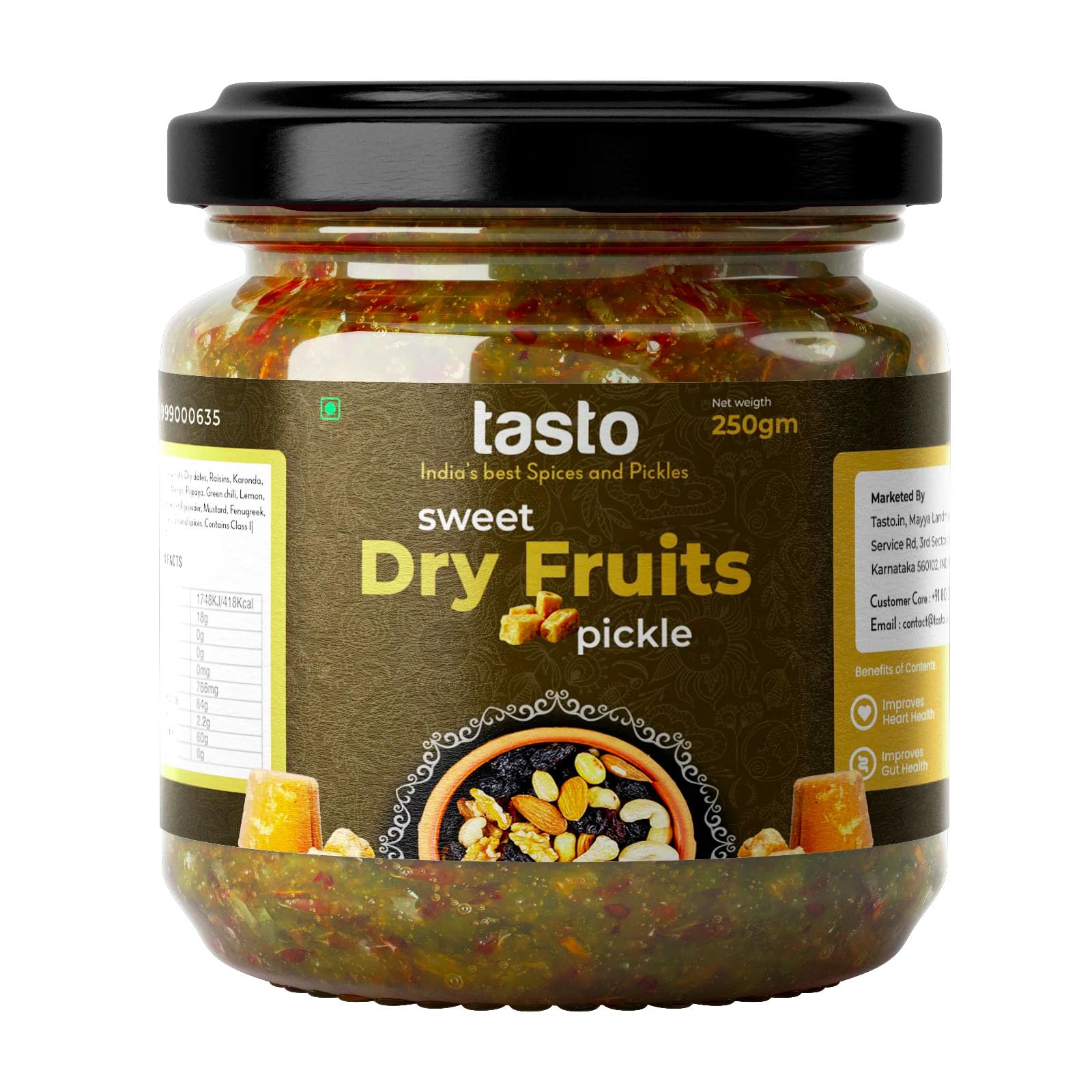 Tasto Dry Fruit Sweet Pickle 250gm
